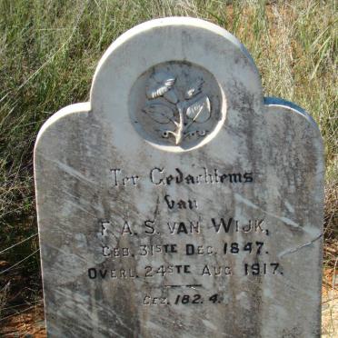 WIJK F.A.S., van 1847-1917