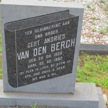 BERGH Gert Andries, van den 1926-1982