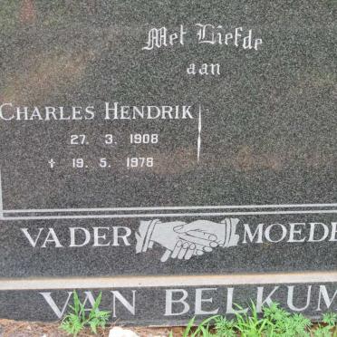 BELKUM Charles Hendrik, van 1908-1978
