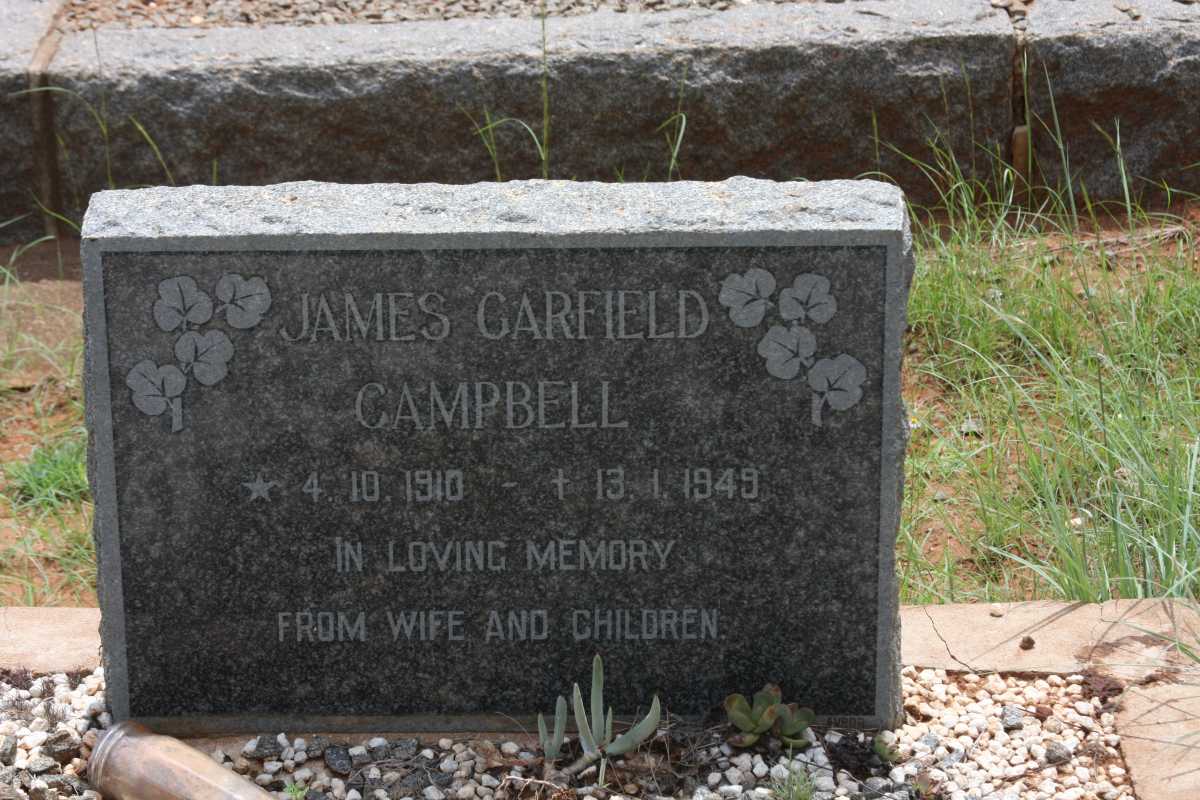 CAMPBELL James Garfield 1910-1949