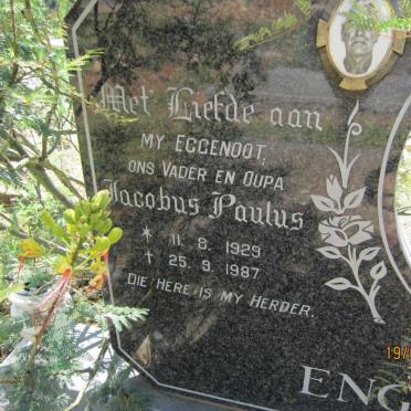 ENGELBRECHT Jacobus Paulus 1929-1987 &amp; Maria Johanna GOUWS 1933-1993