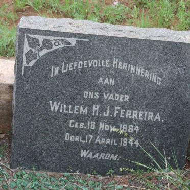 FERREIRA Willem H.J. 1884-1944