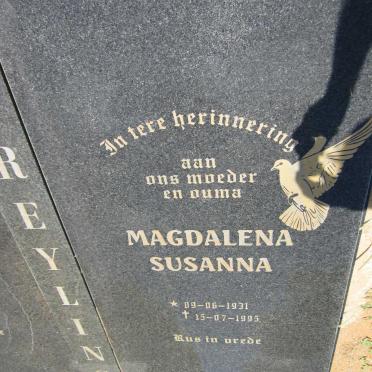 GREYLING Magdalena Susanna 1931-1995