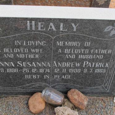 HEALY Andrew Patrick 1930-1985 &amp; Anna Susanna 1930-1974