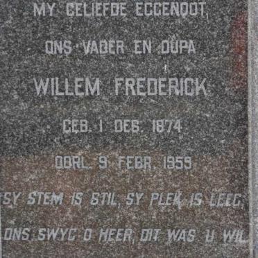 HERTZOG Willem Frederick 1874-1959