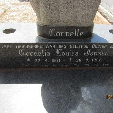 JANSEN Cornelia Louisa 1971-1992