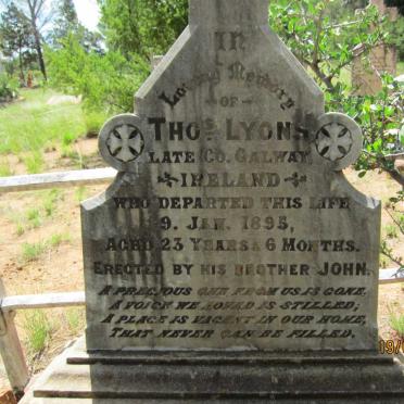 LYONS Thomas -1895