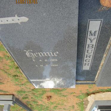 MYBURGH Hennie 1926-1991