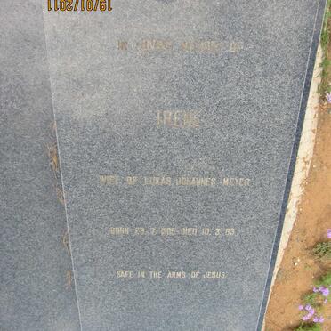 MEYER Irene 1905-1983