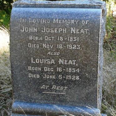 NEAT John Joseph 1851-1923 &amp; Louisa 1854-1928