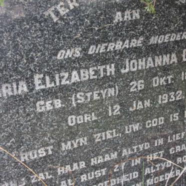 ODENDAAL Maria Elizabeth Johanna nee STEYN 1846-1932