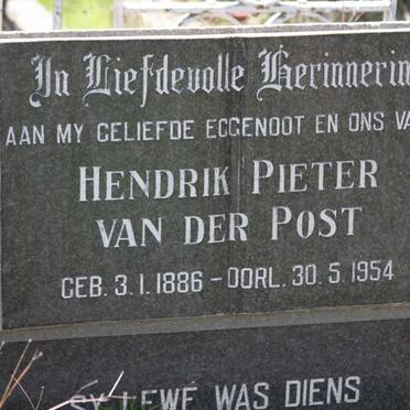POST Hendrik Pieter, van der 1886-1954