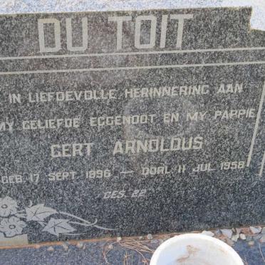 TOIT Gert Arnoldus, du 1896-1958