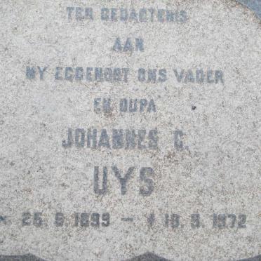 UYS Johannes C. 1899-1972