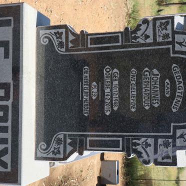 ROUX Johannes Gerhardus, le 1948-2015