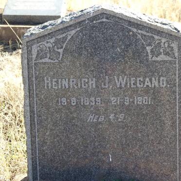 WIEGAND Heinrich J. 1839-1901