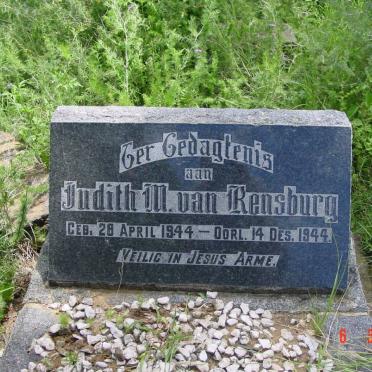 RENSBURG Judith M., van 1944-1944