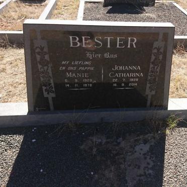BESTER Manie 1928-1978 &amp; Johanna Catharina 1929-2014