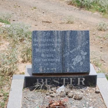 BESTER Magrietha E. nee VAN NIEKERK 1903-1979