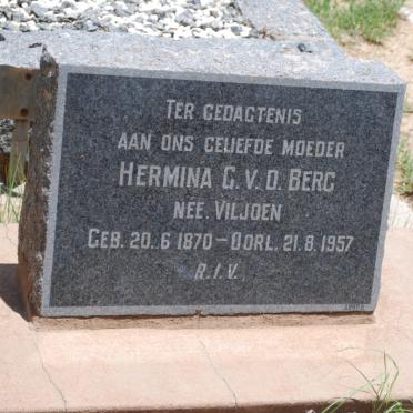 BERG Hermina G., v.d. nee VILJOEN 1870-1957