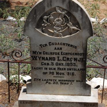 CRONJE Wynand L. 1853-1916