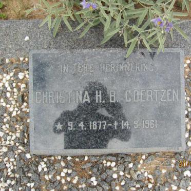 COERTZEN Christina H.B. 1877-1961