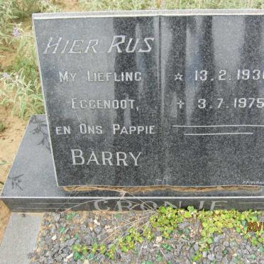 CRONJE Barry 1930-1975