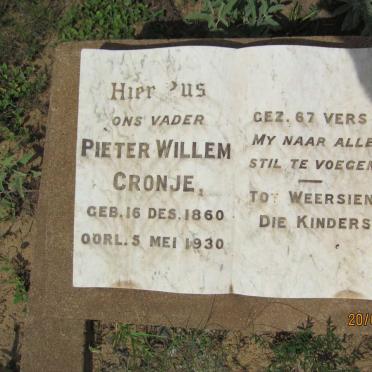 CRONJE Pieter Willem 1860-1930
