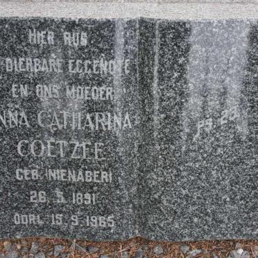 COETZEE Willem Rudolph 1887-1971 &amp; Anna Catharina NIENABER 1891-1965