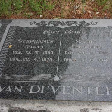 DEVENTER Stephanus, van 1890-1970 &amp; Maria CRONJE 1898-1964