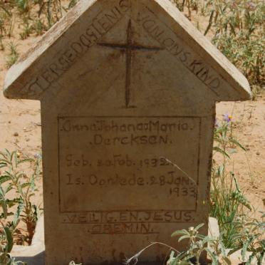 DERCKSEN Anna Johanaa Maria 1932-1933