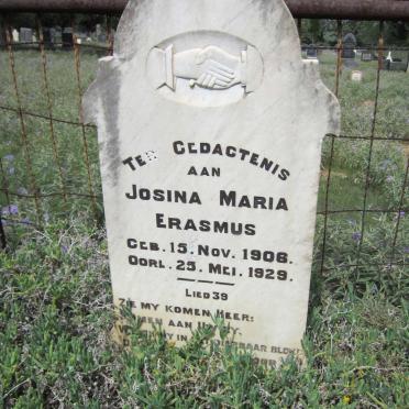 ERASMUS Josina Maria 1906-1929
