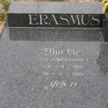 ERASMUS Pieter 1910-1991 &amp; Martie RAVENSCROFT 1915-1988