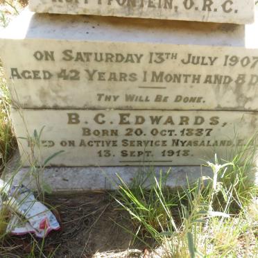 EDWARDS Bennetta Ann -1907 :: EDWARDS B.C. 1887-1913