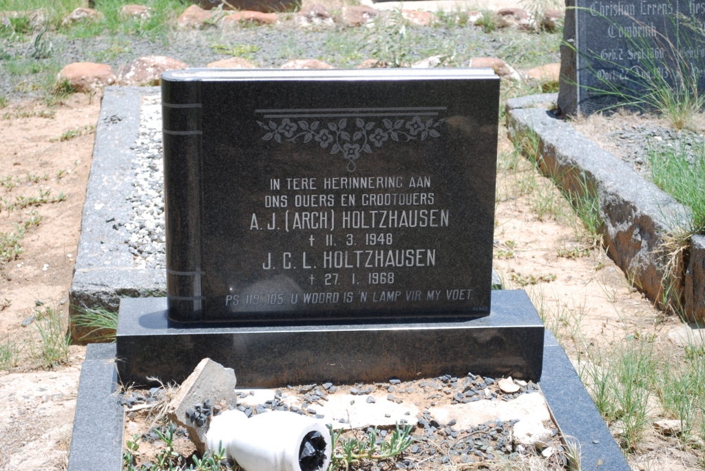 HOLTZHAUSEN A.J. -1948 & J.C.L. -1968