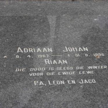 JORDAAN Adriaan Johan 1967-1996