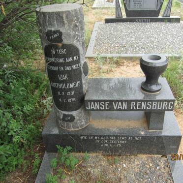 RENSBURG Izak Bartholomeus, Janse van 1931-1976
