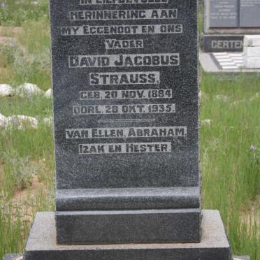 STRAUSS David Jacobus 1884-1935