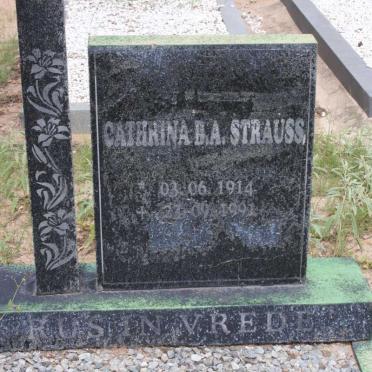 STRAUSS Cathrina B.A. 1914-1991