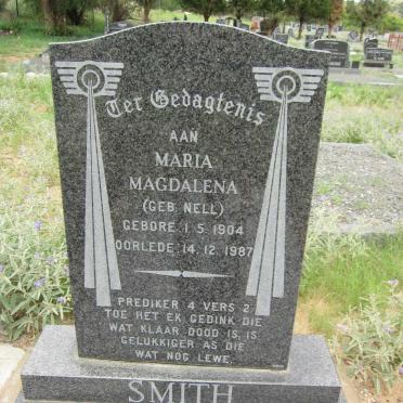 SMITH Maria Magdalena nee NELL 1904-1987