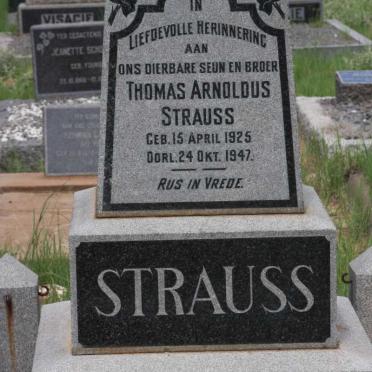 STRAUSS Thomas Arnoldus 1925-1947