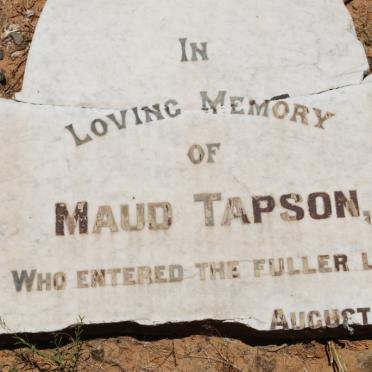 TAPSON Maud -1923