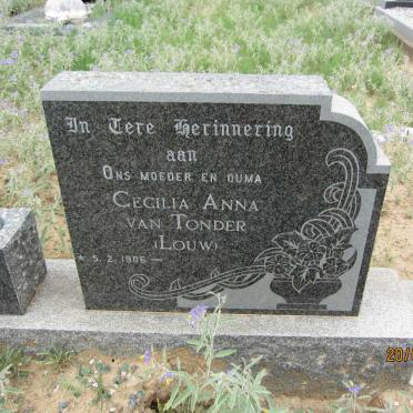 TONDER Daniel Rudolf, van 1884-1972 &amp; Cecilia Anna LOUW 1906-