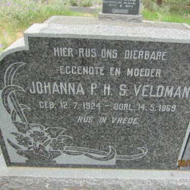 VELDMAN Johanna P.H.S. 1924-1969