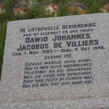 VILLIERS Dawid Johannes Jacobus, de 1883-1948