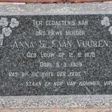 VUUREN Anna S.J., van nee LOUW 1875-1955
