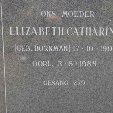 BOTES Elizabeth Catharina nee BORNMAN 1903-1988
