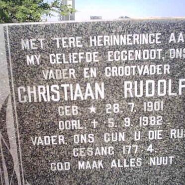 KRUGER Christiaan Rudolph 1901-1982