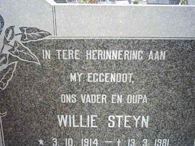 STEYN Willie 1914-1981