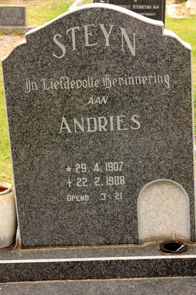 STEYN Andries 1907-1988